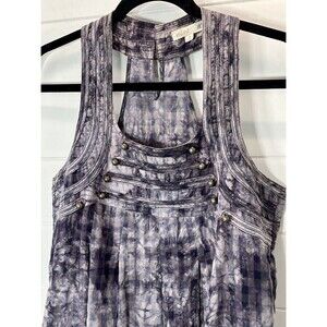Mine Anthropologie Military Tie Dye  Sleeveless Racerback Top Med Grunge Biker